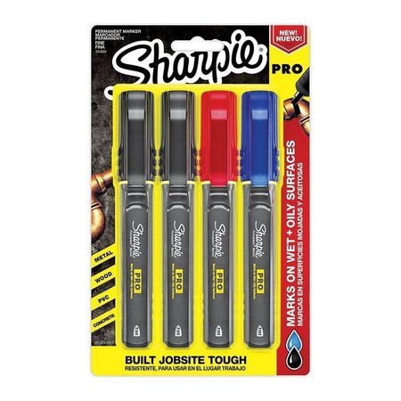 SHARPIE PRO Assorted Fine Tip Permanent Marker 4 pk 2018324